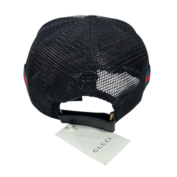 Fashion GG Gray Trucker Style Hat Gold Monogram 
NWT